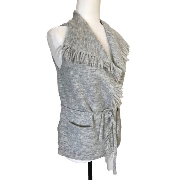 ARITZIA WILFRED FREE Fei Fei Sweater Vest Size XXS Light Gray Alpaca Wool Blend - Picture 3 of 8